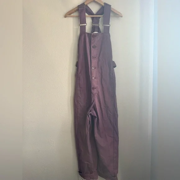 Caron Callahan Bria Jumpsuit Mulberry Canvas OG $395 Size M - Picture 12 of 12